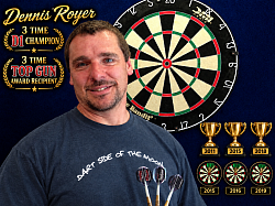 Founder of Dart Side of the Moon Dart League. 3 time league champion, 3 time Top Gun Recipient, 1st in all time league ranking
